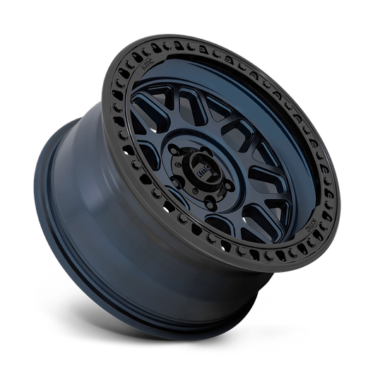 KMC KM549 GRS 17x9 Midnight Blue W/ G-Black Lip 6x135 0mm