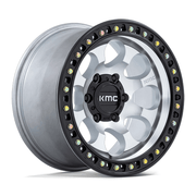 KMC KM550 RIOT SBL 18x9 Machined W/ Satin Black Lip 6x135 18mm