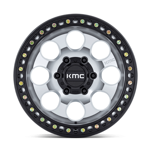 KMC KM550 RIOT SBL 17x9 Machined W/ Satin Black Lip 6x135 -12mm