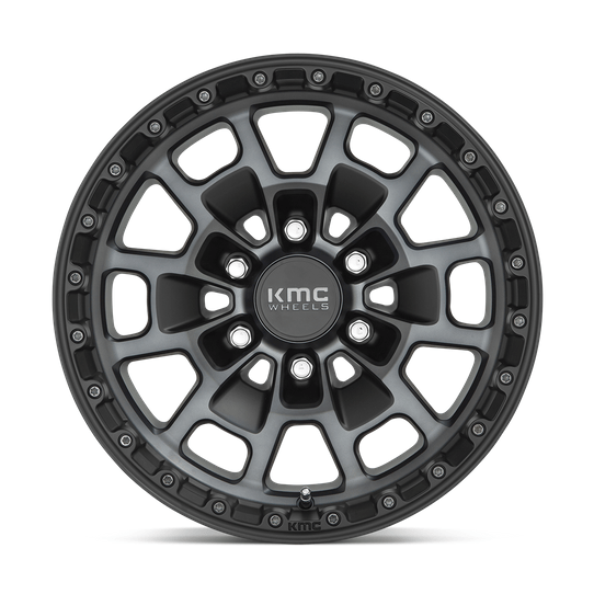 KMC KM718 SUMMIT 17x8.5 Satin Black W/ Gray Tint 6x135 0mm