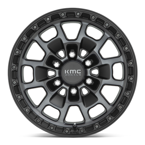 KMC KM718 SUMMIT 17x8.5 Satin Black W/ Gray Tint 6x135 18mm