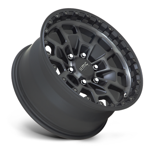 KMC KM718 SUMMIT 17x8.5 Satin Black W/ Gray Tint 6x135 18mm
