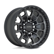 KMC KM718 SUMMIT 17x8.5 Satin Black W/ Gray Tint 6x135 18mm