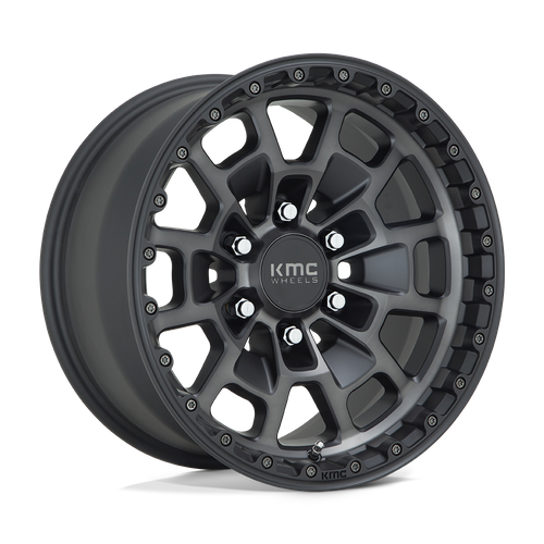 KMC KM718 SUMMIT 17x8.5 Satin Black W/ Gray Tint 6x135 18mm