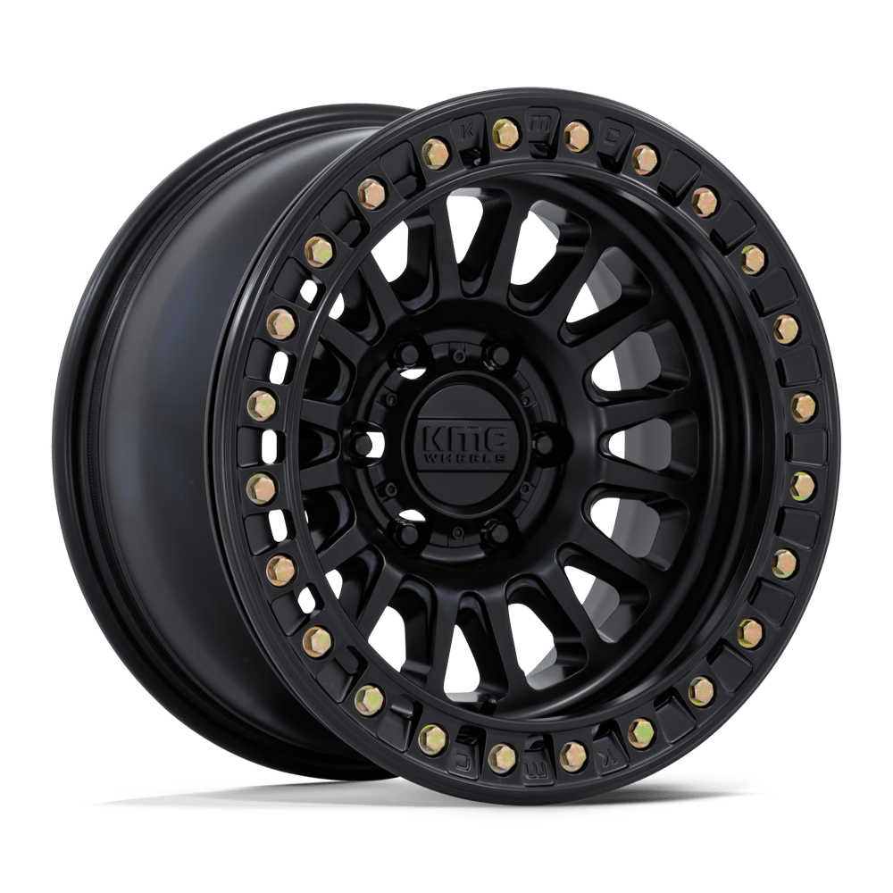 KMC KM239 IMPACT BEADLOCK 17x9 Matte Black 6x135 -12mm