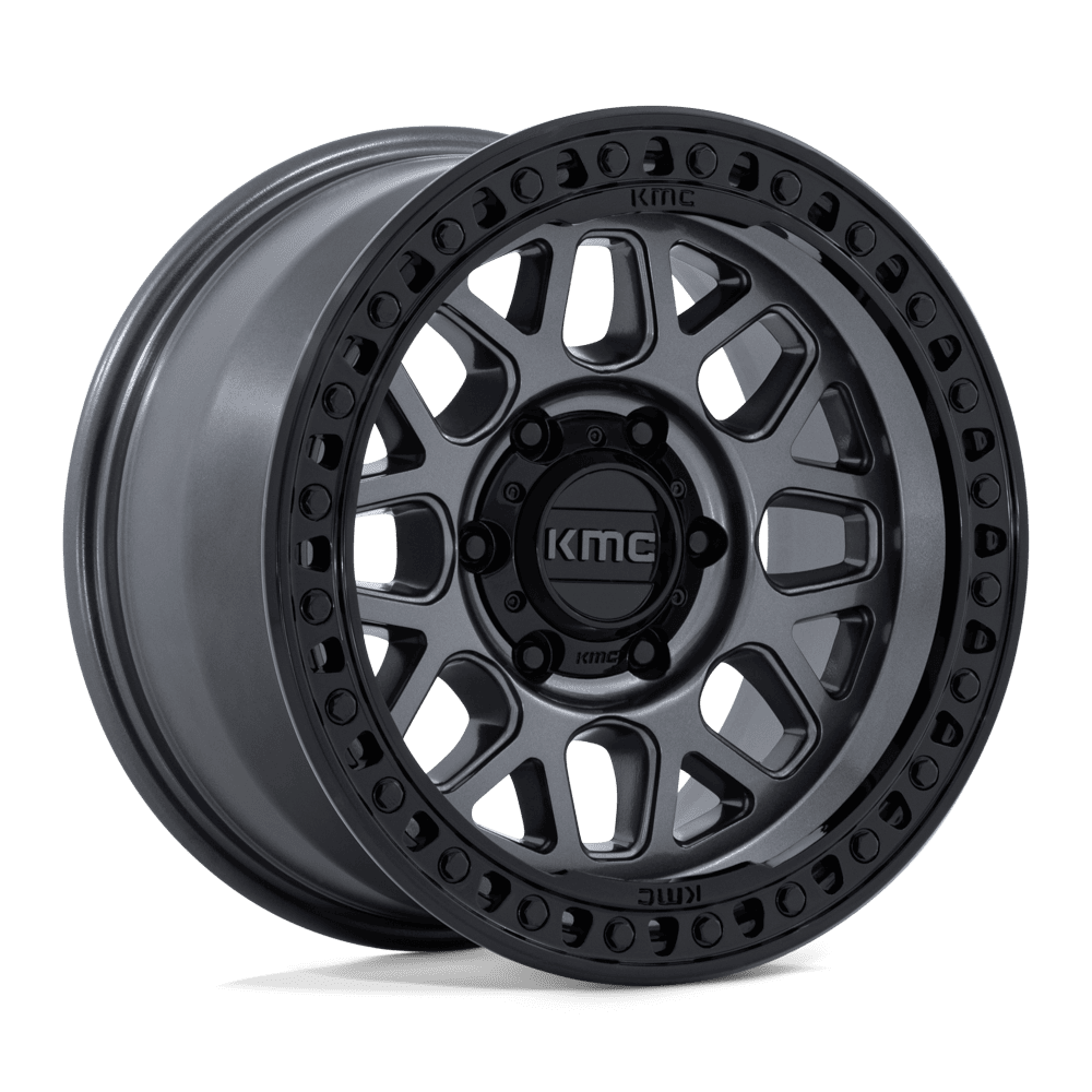 KMC KM549 GRS 18x9 Gloss Gunmetal W/ Gloss Black 6x135 18mm