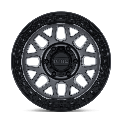 KMC KM549 GRS 17x9 Gloss Gunmetal W/ Gloss Black 6x135 18mm