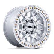 KMC KM549 GRS 20x9 Gloss Silver W/ Machined Face 6x135 18mm