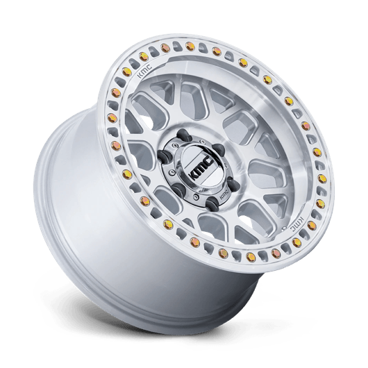 KMC KM549 GRS 20x9 Gloss Silver W/ Machined Face 6x135 18mm
