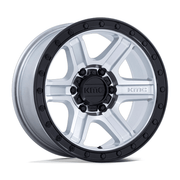 KMC KM551 OUTRUN 17x8.5 Machined W/ Gloss Black Lip 6x135 -10mm