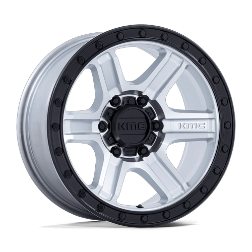 KMC KM551 OUTRUN 17x8.5 Machined W/ Gloss Black Lip 6x135 -10mm