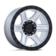 KMC KM551 OUTRUN 18x9 Machined W/ Gloss Black Lip 6x135 18mm