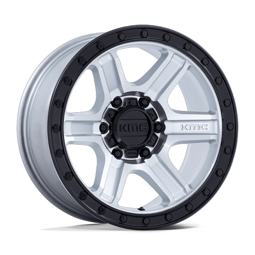 KMC KM551 OUTRUN 18x9 Machined W/ Gloss Black Lip 6x135 18mm