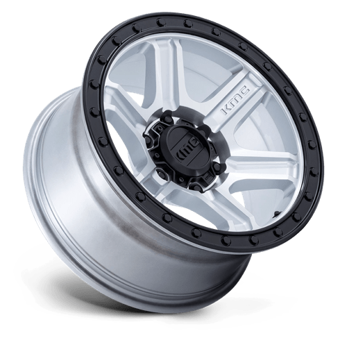 KMC KM551 OUTRUN 17x8.5 Machined W/ Gloss Black Lip 6x135 -10mm