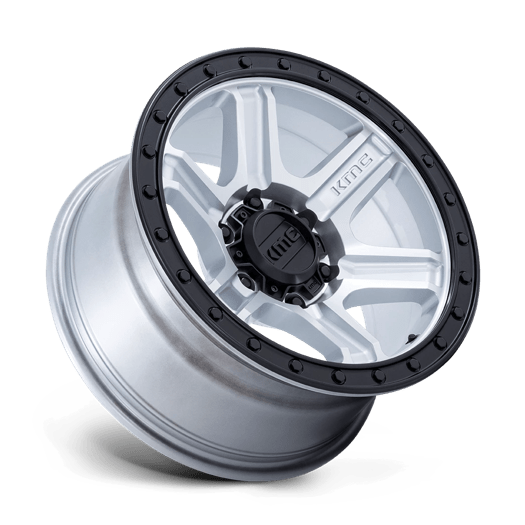 KMC KM551 OUTRUN 17x8.5 Machined W/ Gloss Black Lip 6x135 -10mm