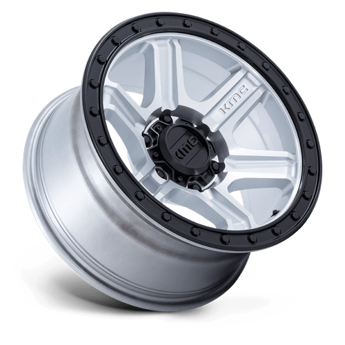 KMC KM551 OUTRUN 18x9 Machined W/ Gloss Black Lip 6x135 18mm