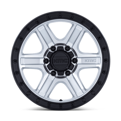 KMC KM551 OUTRUN 17x8.5 Machined W/ Gloss Black Lip 6x135 -10mm