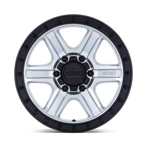 KMC KM551 OUTRUN 18x9 Machined W/ Gloss Black Lip 6x135 18mm