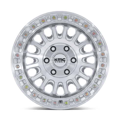 KMC KM552 IMS 17x8 Gloss Silver W/ Machined Face 6x135 32mm