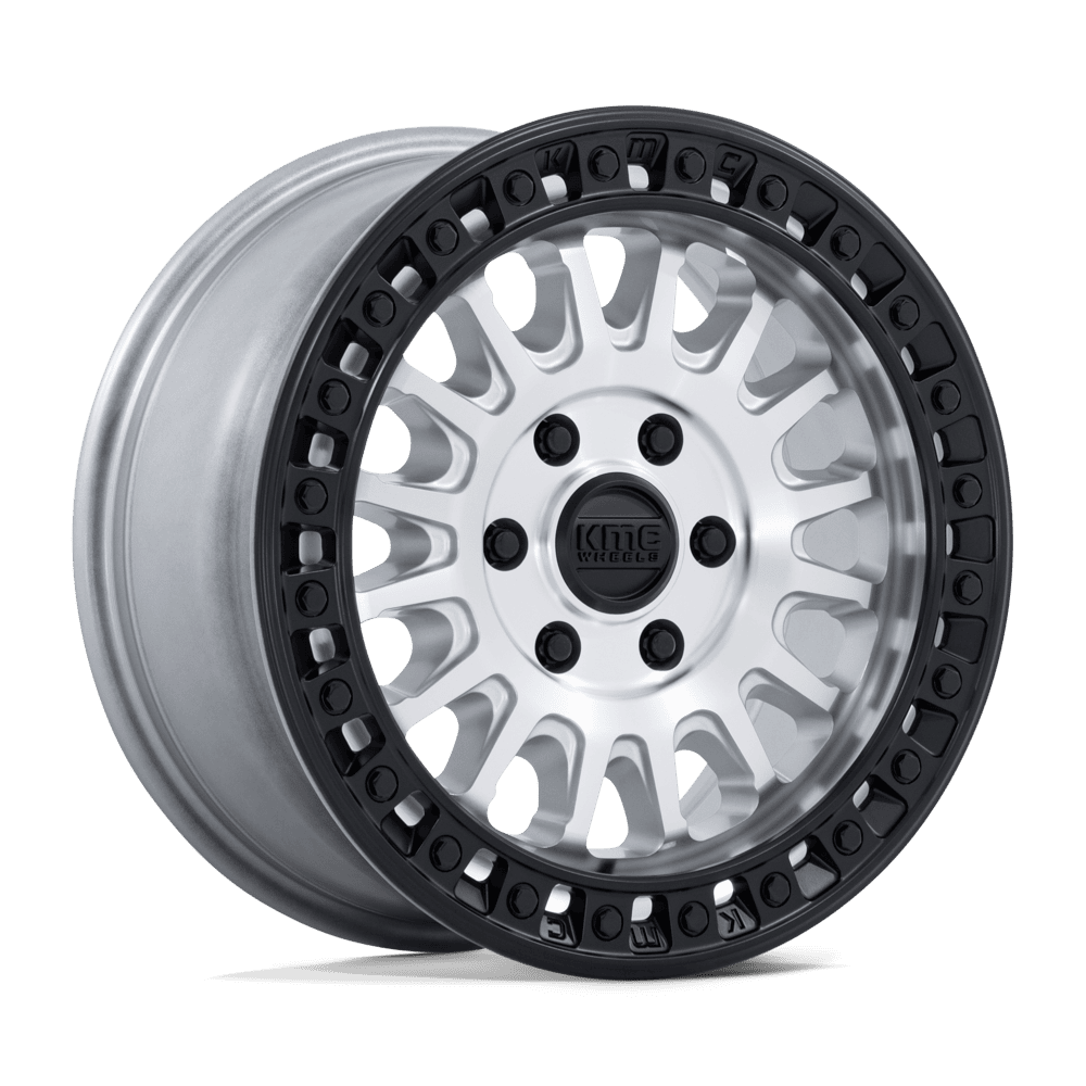 KMC KM552 IMS 17x8 Machined W/ Matte Black Lip 6x135 32mm