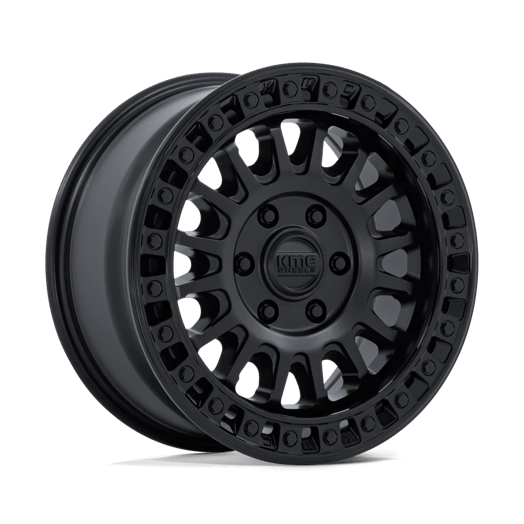 KMC KM552 IMS 17x8 Matte Black W/ Gloss Black Lip 6x135 32mm