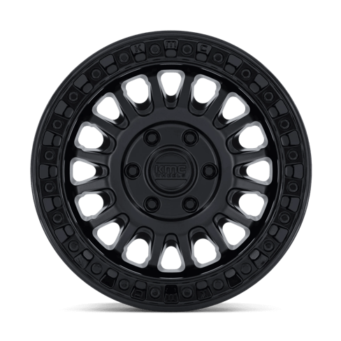 KMC KM552 IMS 17x8 Matte Black W/ Gloss Black Lip 6x135 32mm