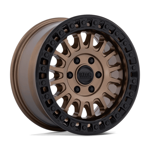 KMC KM552 IMS 17x8 Matte Bronze W Gloss Black Lip 6x135 32mm