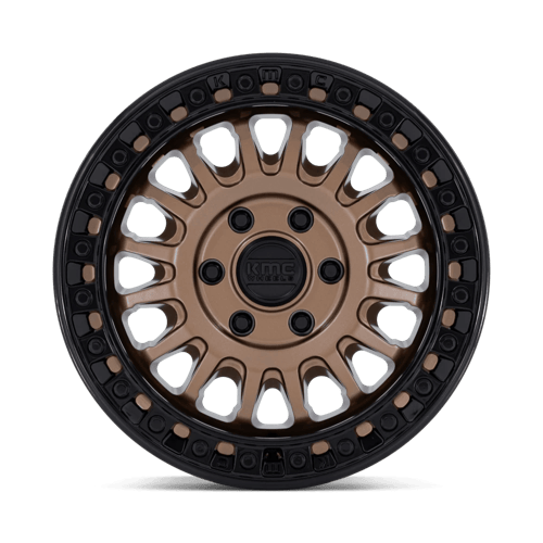 KMC KM552 IMS 17x8 Matte Bronze W Gloss Black Lip 6x135 32mm