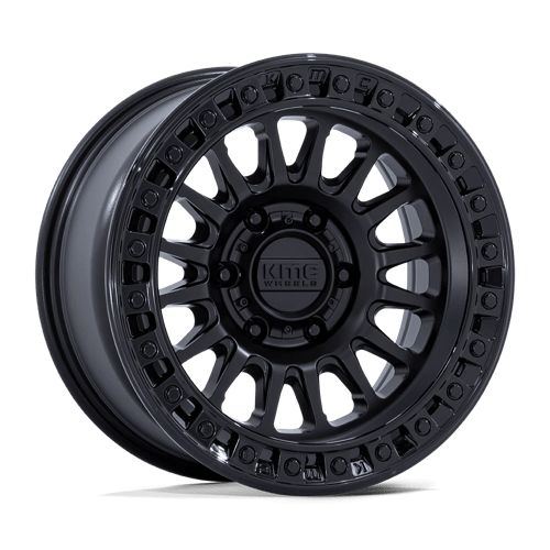 KMC KM552 IMS 18x9 Matte Black W/ Gloss Black Lip 6x135 30mm