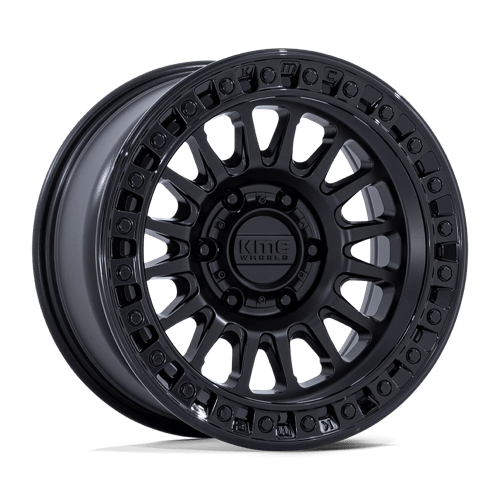 KMC KM552 IMS 17x8.5 Matte Black W/ Gloss Black Lip 6x135 -10mm