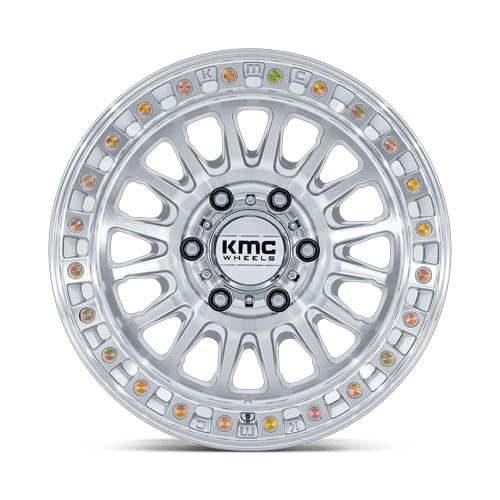 KMC KM552 IMS 17x8.5 Gloss Silver W/ Machined Face 6x135 -10mm