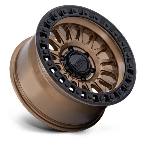 KMC KM552 IMS 17x8.5 Matte Bronze W Gloss Black Lip 6x135 25mm