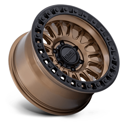 KMC KM552 IMS 18x9 Matte Bronze W Gloss Black Lip 6x135 30mm