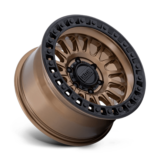 KMC KM552 IMS 18x9 Matte Bronze W Gloss Black Lip 6x135 18mm