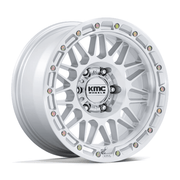 KMC KM555 ATTACK 18x9 Gloss Silver W/ Machined Face 6x135 18mm
