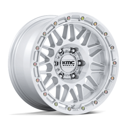 KMC KM555 ATTACK 17x8.5 Gloss Silver W/ Machined Face 6x135 25mm