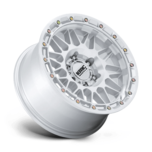 KMC KM555 ATTACK 18x9 Gloss Silver W/ Machined Face 6x135 18mm