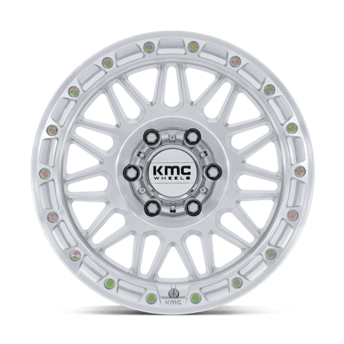 KMC KM555 ATTACK 17x8.5 Gloss Silver W/ Machined Face 6x135 0mm
