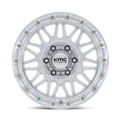 KMC KM555 ATTACK 18x9 Gloss Silver W/ Machined Face 6x135 18mm