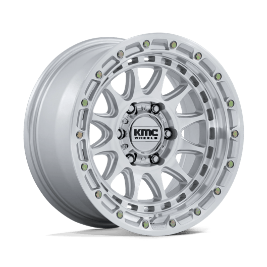 KMC KM556 CRUX 17x8.5 Gloss Silver W/ Machined Face 6x135 0mm