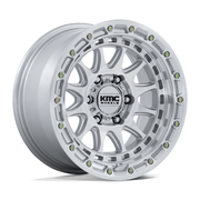 KMC KM556 CRUX 18x9 Gloss Silver W/ Machined Face 6x135 0mm