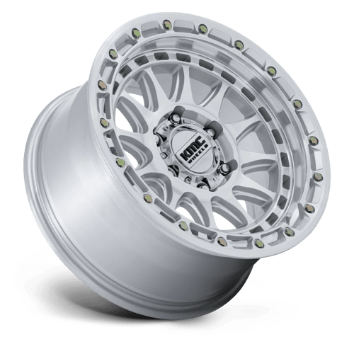 KMC KM556 CRUX 17x8.5 Gloss Silver W/ Machined Face 6x135 25mm