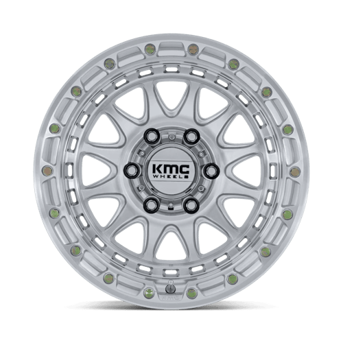 KMC KM556 CRUX 17x8.5 Gloss Silver W/ Machined Face 6x135 25mm