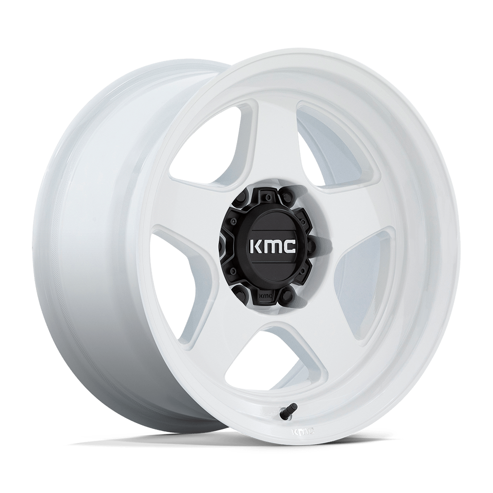 KMC KM728 LOBO 17x8.5 Gloss White 6x135 -10mm