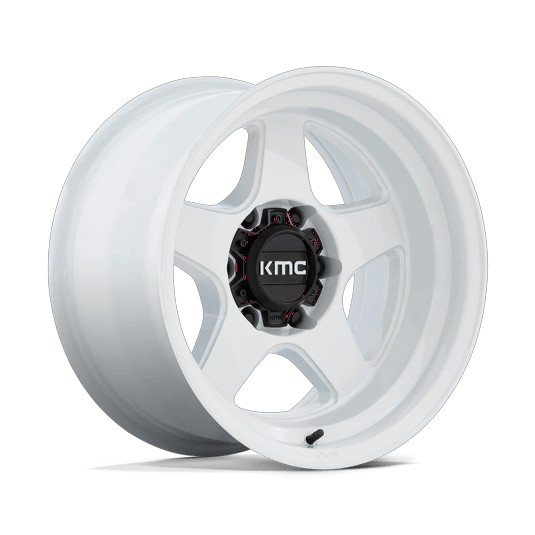 KMC KM728 LOBO 17x8.5 Gloss White 6x135 18mm