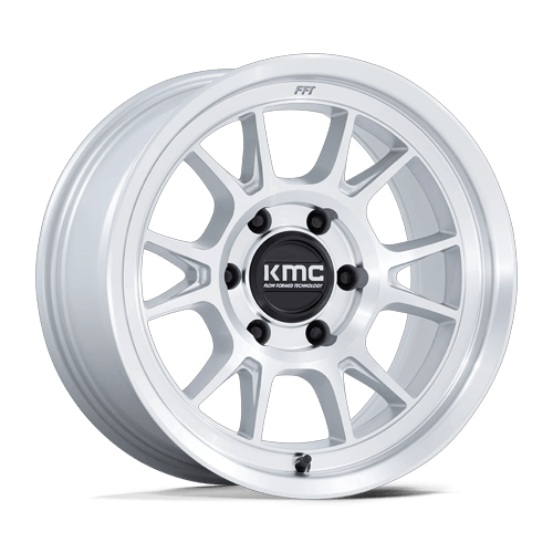 KMC KM729 RANGE 17x8.5 Gloss Silver W/ Machined Face 6x135 -10mm