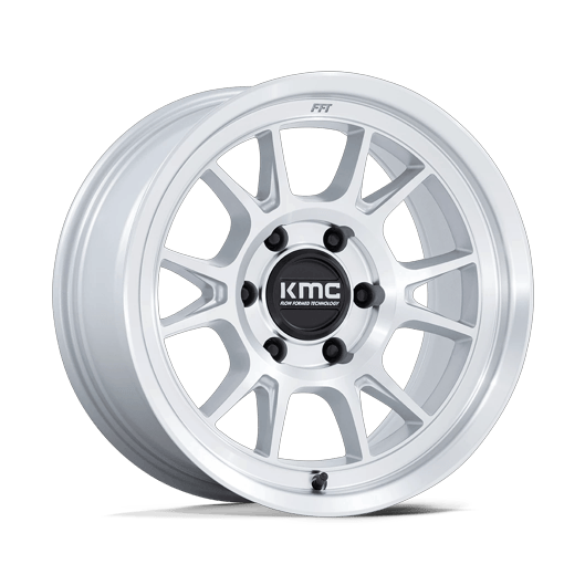 KMC KM729 RANGE 17x8.5 Gloss Silver W/ Machined Face 6x135 -10mm