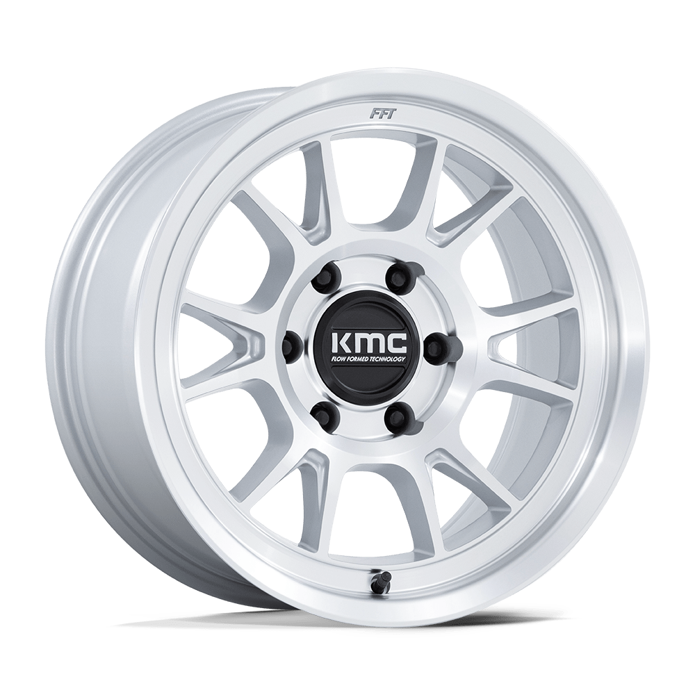 KMC KM729 RANGE 17x8.5 Gloss Silver W/ Machined Face 6x135 0mm