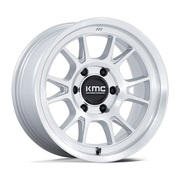 KMC KM729 RANGE 17x8.5 Gloss Silver W/ Machined Face 6x135 0mm