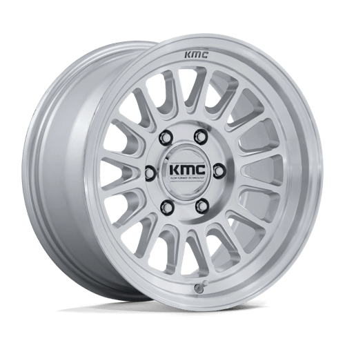 KMC KM733 IMPACT FFT 17x8.5 Gloss Silver W/ Machined Face 6x135 0mm